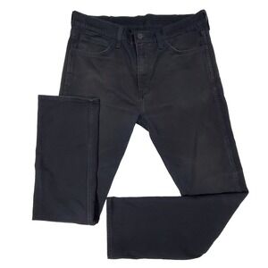 Levi's 513 Slim Straight Black Jeans Mens 36x34 Dark Wash Denim